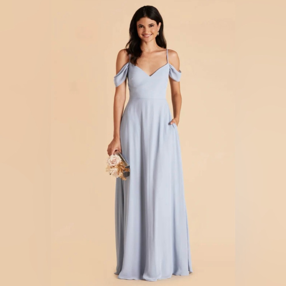 Birdy Grey Devin Chiffon dress in ice blue